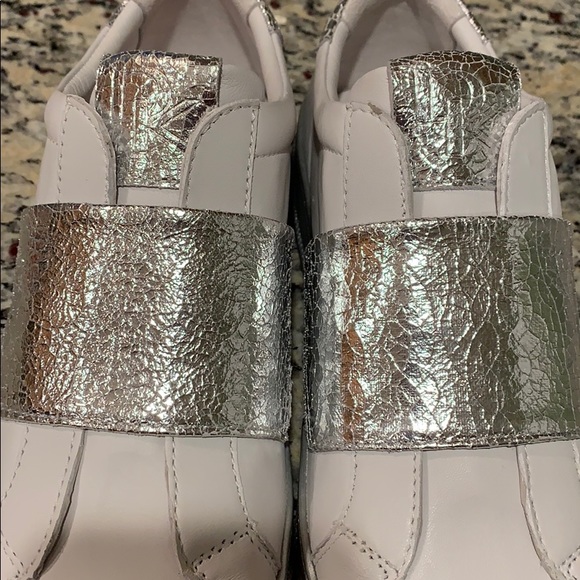 Donna Karan Metallic Pull-On Sneakers - Picture 8 of 8